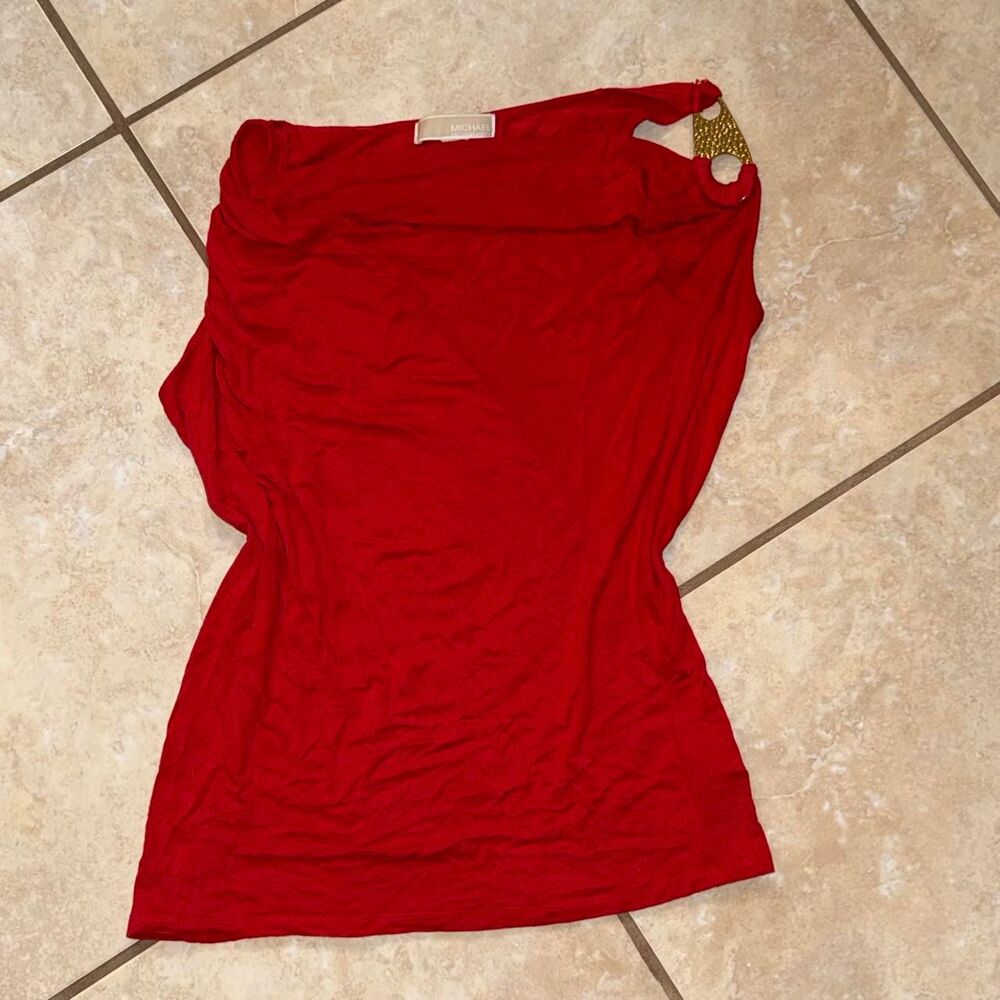 Michael-kors Women's Red Blouse